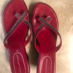 Athena Alexander (Rock) red sandals